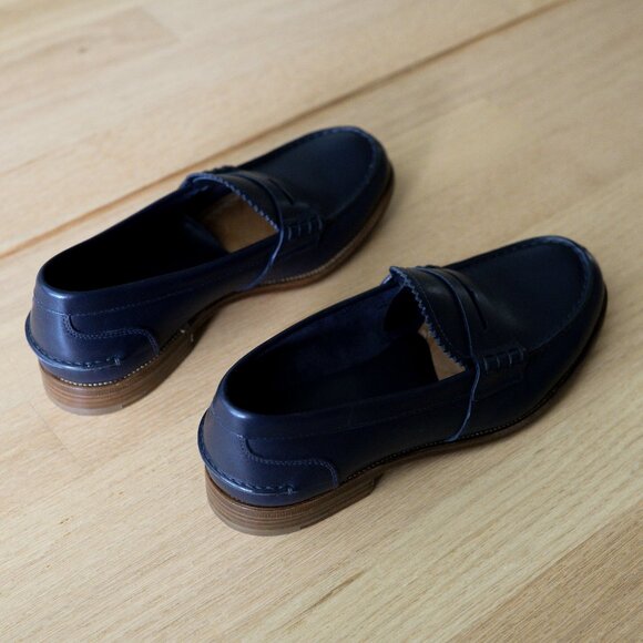 Women's Church's Pembrey Loafers "Sally" in Deep Navy - Picture 3 of 5